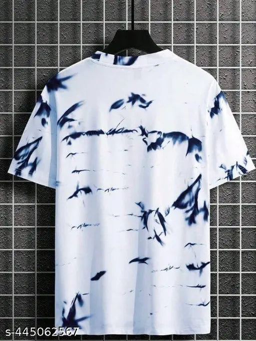 Starvy Tie and Dye Dyed Cotton Blend Blue T-shirt